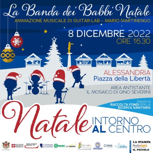 “Natale Intorno al Centro”: l’8 dicembre, in piazza della Libertà, la musica sostiene la Cardiologia Pediatrica