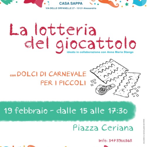 Carnevale al quartiere Cristo: il 19 febbraio anche la “Lotteria del Giocattolo” grazie a Casa Sappa