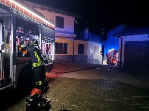 Spento l’incendio in uno scantinato di Gabiano: l’intervento dei Vigili del Fuoco