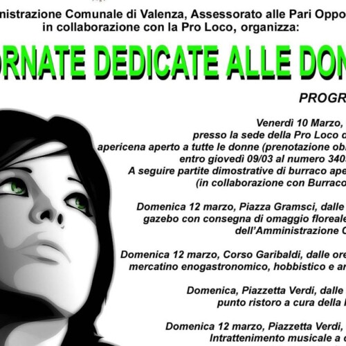 A Valenza due giorni dedicati alle donne con fiori, mercatini e negozi aperti