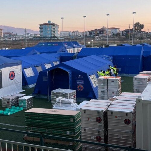 Terremoto Turchia: il governatore Cirio e l’assessore Icardi ad Antiochia per la donazione dell’ospedale da campo