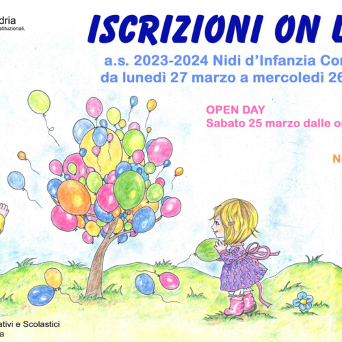Asili nido comunali di Alessandria: open day il 25 marzo. Dal 27 marzo via alle iscrizioni online