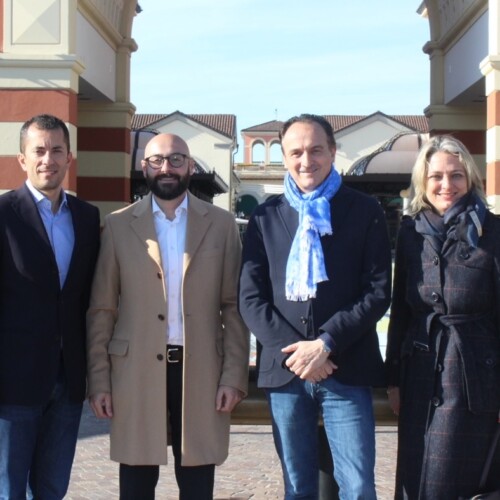 Visita del Governatore del Piemonte Alberto Cirio al Serravalle Designer Outlet