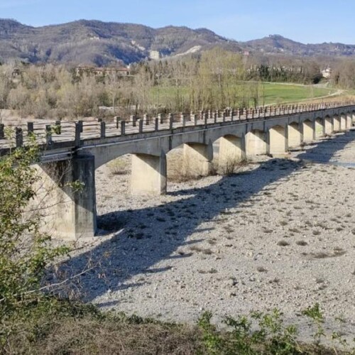 Siccità in provincia di Alessandria: le impressionanti foto del torrente Borbera