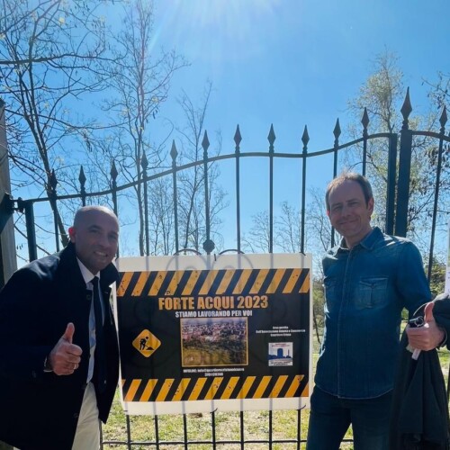 Il sindaco Abonante al Forte Acqui, in attesa della festa di Pasquetta: “Qui un positivo modello di collaborazione tra più soggetti”