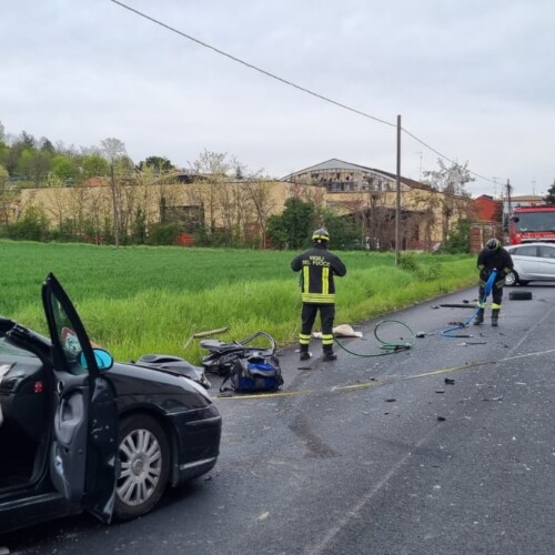 Incidente sulla statale 457 di Moncalvo.all’altezza di San Giorgio Monferrato