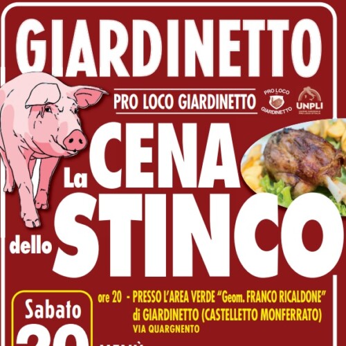 Il 20 maggio a Giardinetto “La cena dello stinco” e la serata danzante “Liscio 2000”