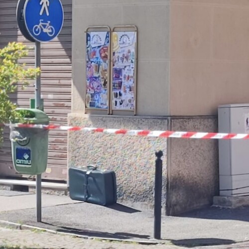 Allarme rientrato in via Galilei ad Alessandria. Rimossa la valigia abbandonata davanti a un bar