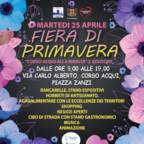 Il 25 aprile torna la Fiera di Primavera al quartiere Cristo di Alessandria