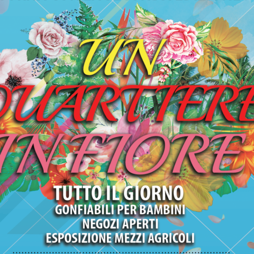 Prevista pioggia: la manifestazione “Quartiere in fiore” rinviata al 7 maggio