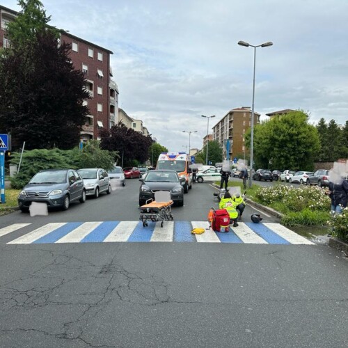 Pomeriggio di incidenti: auto contro moto in corso IV Novembre e mezzo fuori strada a Litta