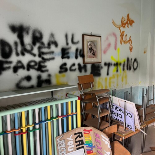 Ex Asilo Monserrato, Commissario Straordinario: “Le scritte c’erano anche lo scorso agosto. E io non faccio politica”
