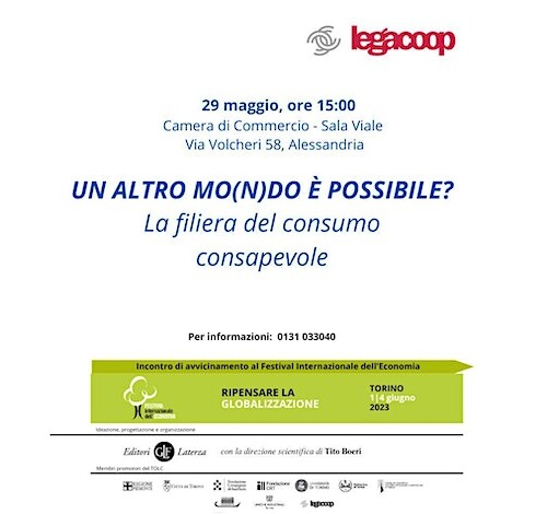 Il 29 maggio alla Camera di Commercio di Alessandria si parla di “filiera del consumo consapevole”
