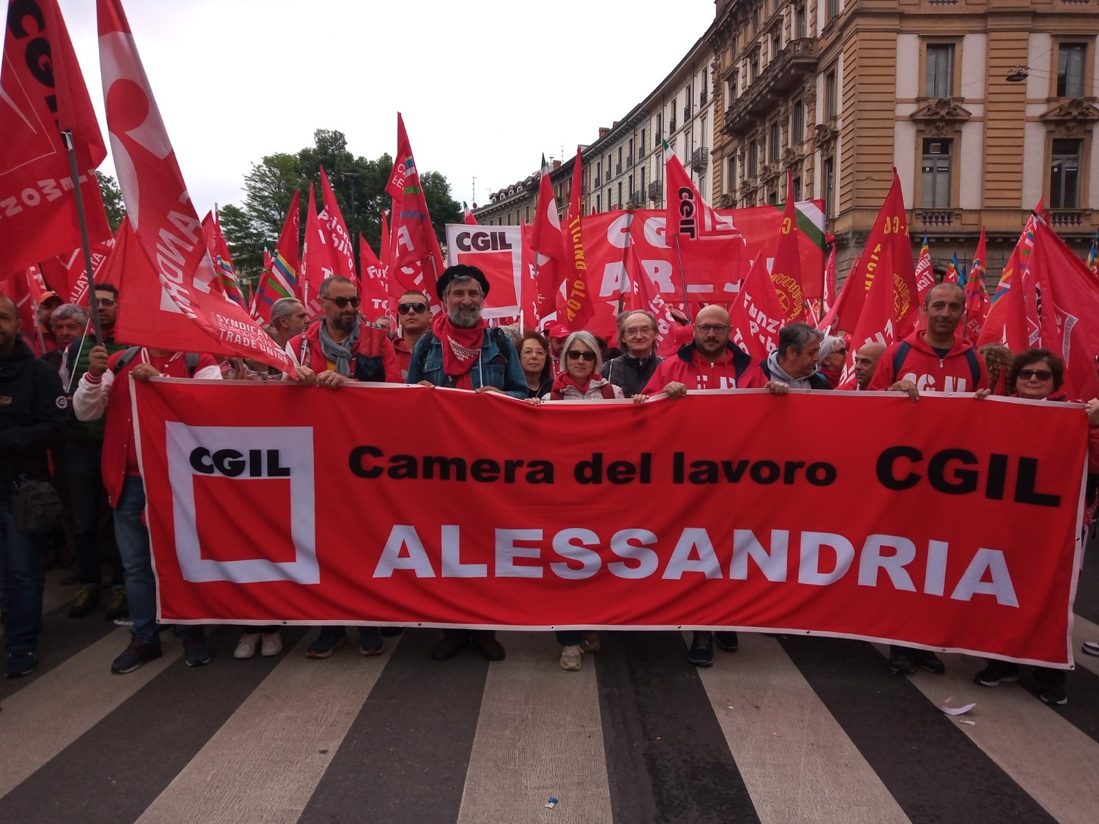 A Milano Le Delegazioni Della Provincia Alessandria Di Cgil, Cisl E Uil