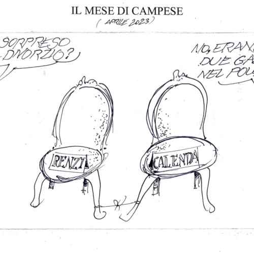 Le vignette di aprile firmate dall’artista valenzano Ezio Campese