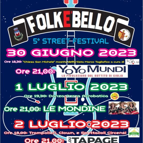 Dal 30 giugno al 2 luglio a Mirabello Monferrato concerti, spettacolo e buon cibo a “FolkèBello”
