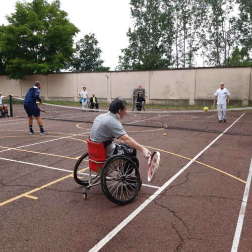 Al presidio Borsalino arriva il tennis in carrozzina per accelerare la guarigione dei pazienti