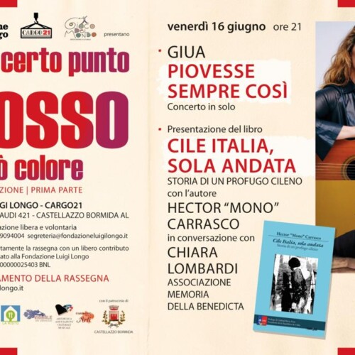 Il 16 giugno alla Fondazione Longo la musica di Giua e il libro di Hector “Mono” Carrasco