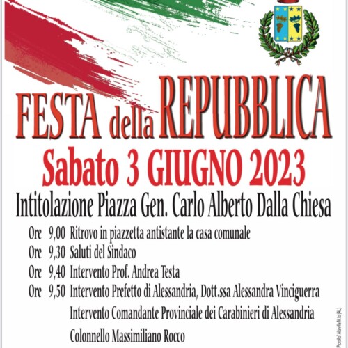 Ottiglio dedica una piazza al Generale Carlo Alberto dalla Chiesa