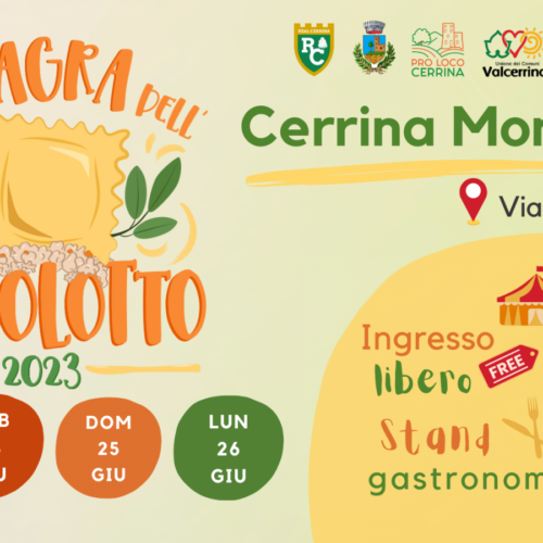 Dal 23 al 26 giugno arriva a Cerrina Monferrato l’ottava Sagra dell’Agnolotto