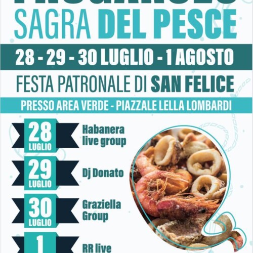 Dal 28 al 30 luglio e martedì 1° agosto la Sagra del Pesce a Frugarolo