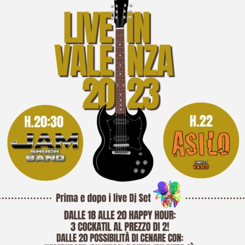 Due concerti, buon cibo e tanto divertimento il 14 luglio a “Live in Valenza”