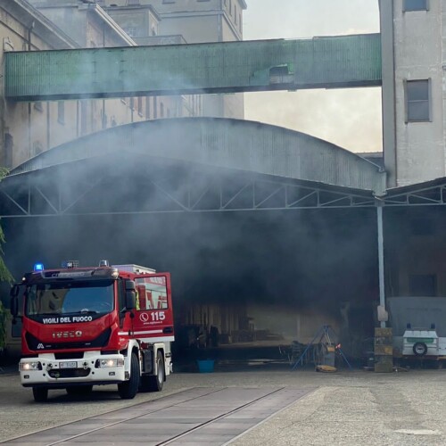 Spento l’incendio nella zona del mulino di Solero: l’intervento dei Vigili del Fuoco