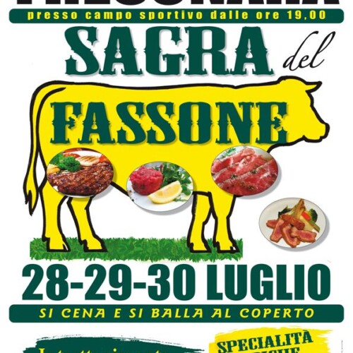 Dal 28 al 30 luglio la Sagra del Fassone a Fresonara