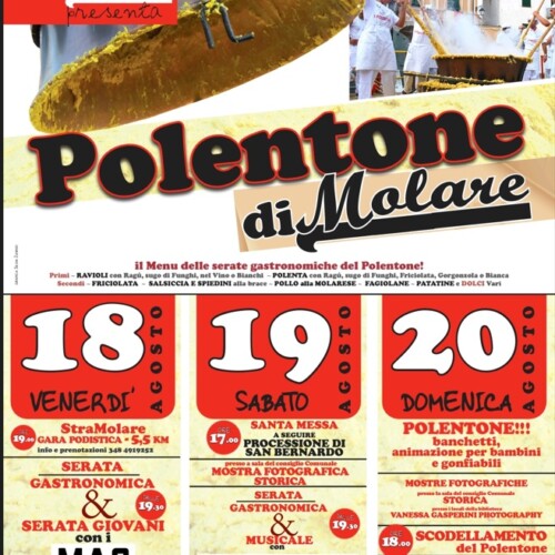 Dal 18 al 20 agosto torna la sagra del Polentone a Molare