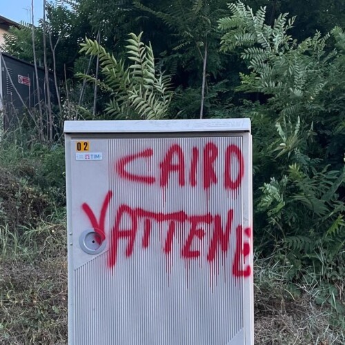 Ad Abazia di Masio scritte ingiuriose contro Urbano Cairo, sindaco: “Saranno subito rimosse”