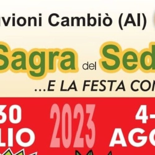 Dal 4 al 6 agosto Sagra del Sedano ad Alluvioni Cambiò