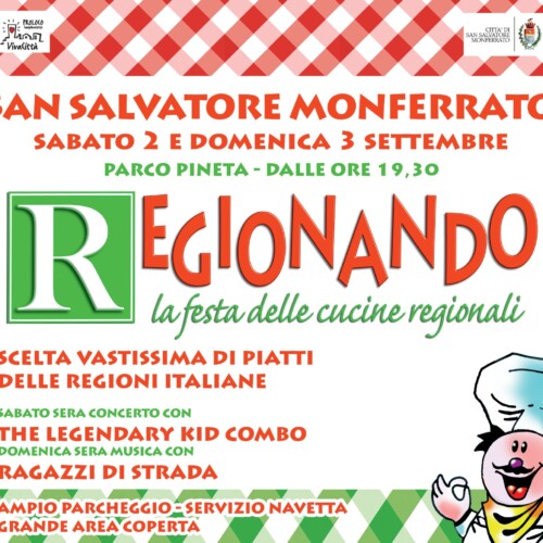 Sabato 2 e domenica 3 settembre “Regionando” a San Salvatore Monferrato