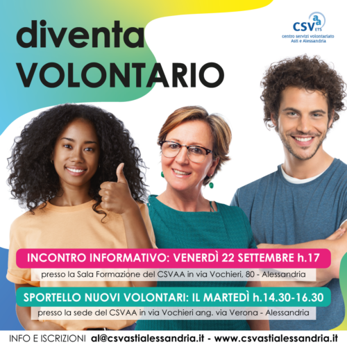 CSVAA: un incontro informativo e uno sportello dedicato agli aspiranti volontari