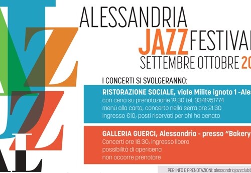Due location e cinque concerti per JazzAl, il Festival jazz di Alessandria al via dal 29 settembre