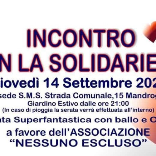 A Mandrogne il 14 settembre musica protagonista dell'”Incontro con la solidarietà”