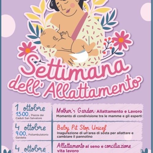 Una camminata, un “Baby Pit Stop” al Gardella e un corso per le mamme per la Settimana dell’Allattamento Materno