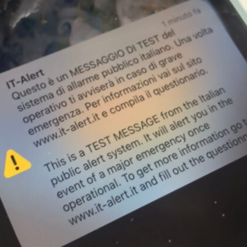 Arrivato in provincia di Pavia il messaggio di test IT-Alert