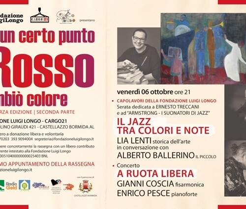 Venerdì 6 ottobre “Il jazz tra colori e note” alla Fondazione Longo