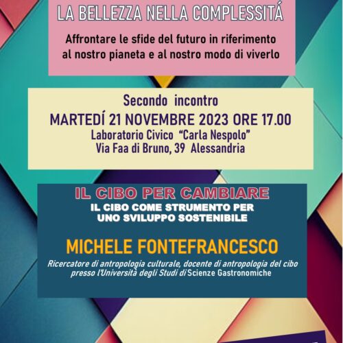 Il 21 novembre alla Scuola del Popolo l’incontro/lezione su cibo e sviluppo sostenibile