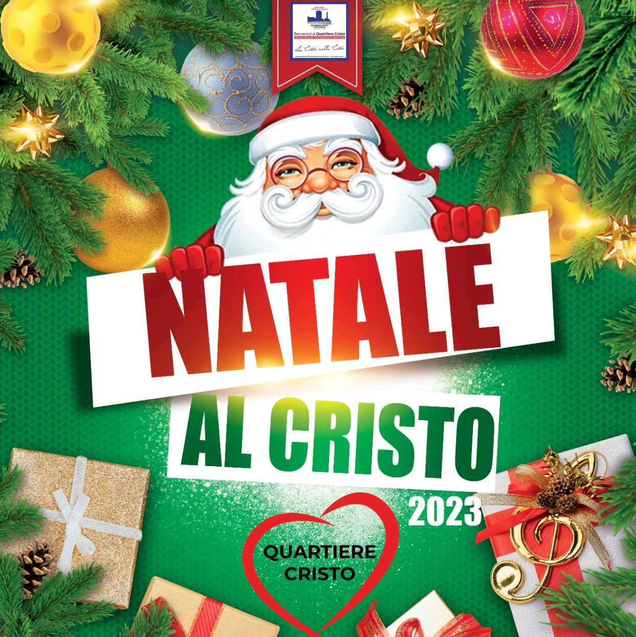 Da sabato al Cristo è già festa con le luci e Babbo Natale