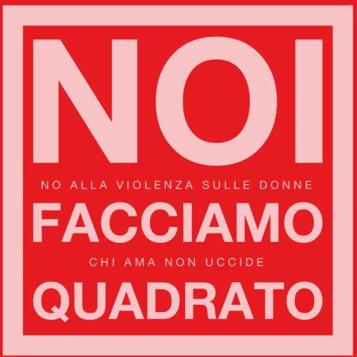 Una cornice rossa in vetrina per dire no alla violenza sulle donne