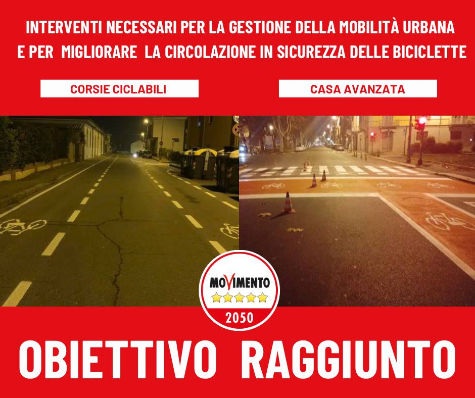 Corsie ciclabili, M5S invita a sostenerle e rispettarle per una ...