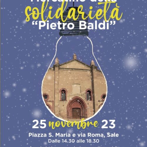 Sabato 25 novembre a Sale torna il “Mercatino della Solidarietà”