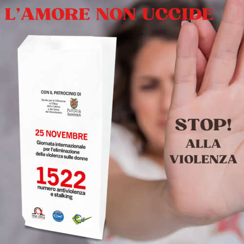 In 20 panetterie sacchetti del pane con numero antiviolenza