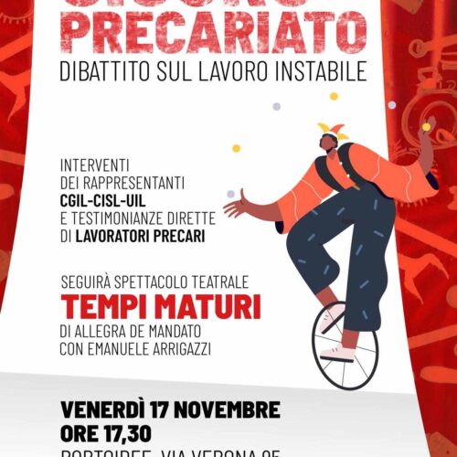 Partito Democratico: il 17 novembre ad Alessandria dibattito sul lavoro instabile e precario