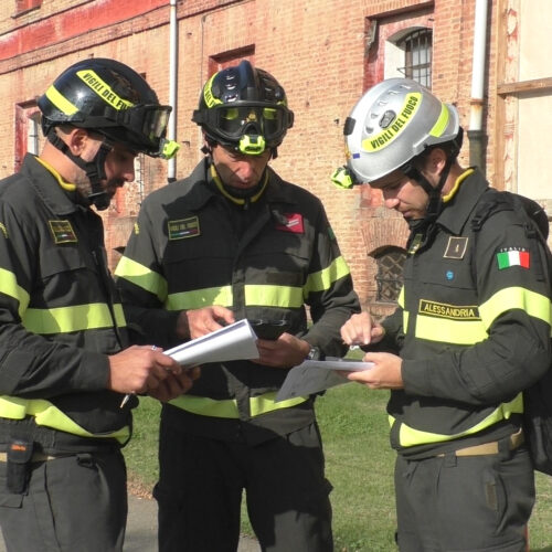 Ad Alessandria 70 Vigili del Fuoco da Piemonte e Liguria: simulato un terremoto nella zona della Cittadella