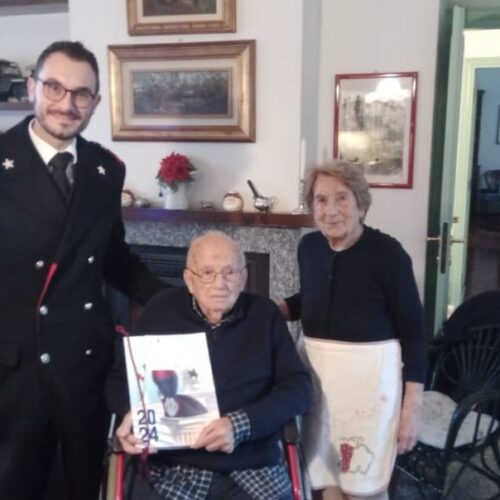 Gli auguri dei Carabinieri a Bruno per i suoi 103 anni