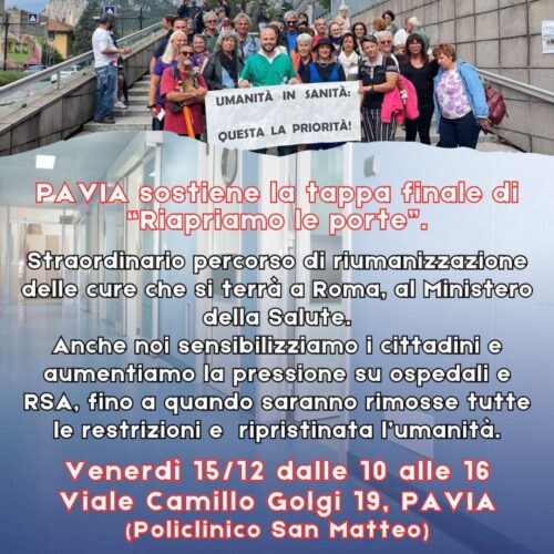 Venerdì presidio davanti al San Matteo per mettere in luce criticità sanità