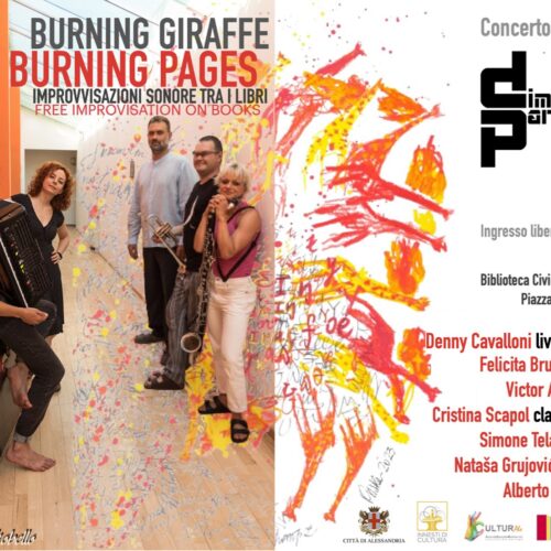Il 28 dicembre improvvisazioni musicali in Biblioteca ad Alessandria con i “Burning Giraffe”