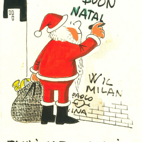 Al Teatro delle Scienze la mostra con i biglietti d’auguri del fumettista Bort